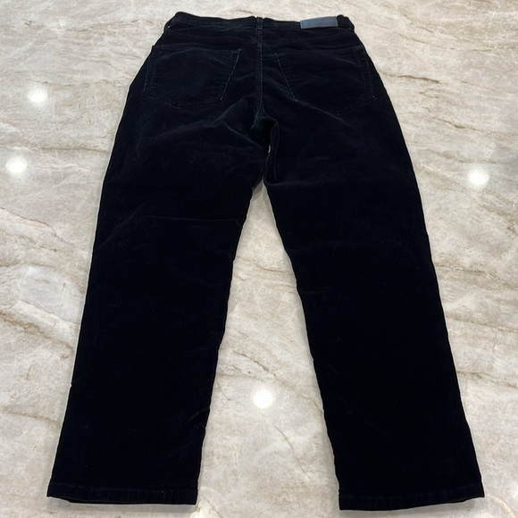 Everlane Baby Cord Cheeky Straight Crop Jeans | Black | Size 27x26 - Picture 3 of 15